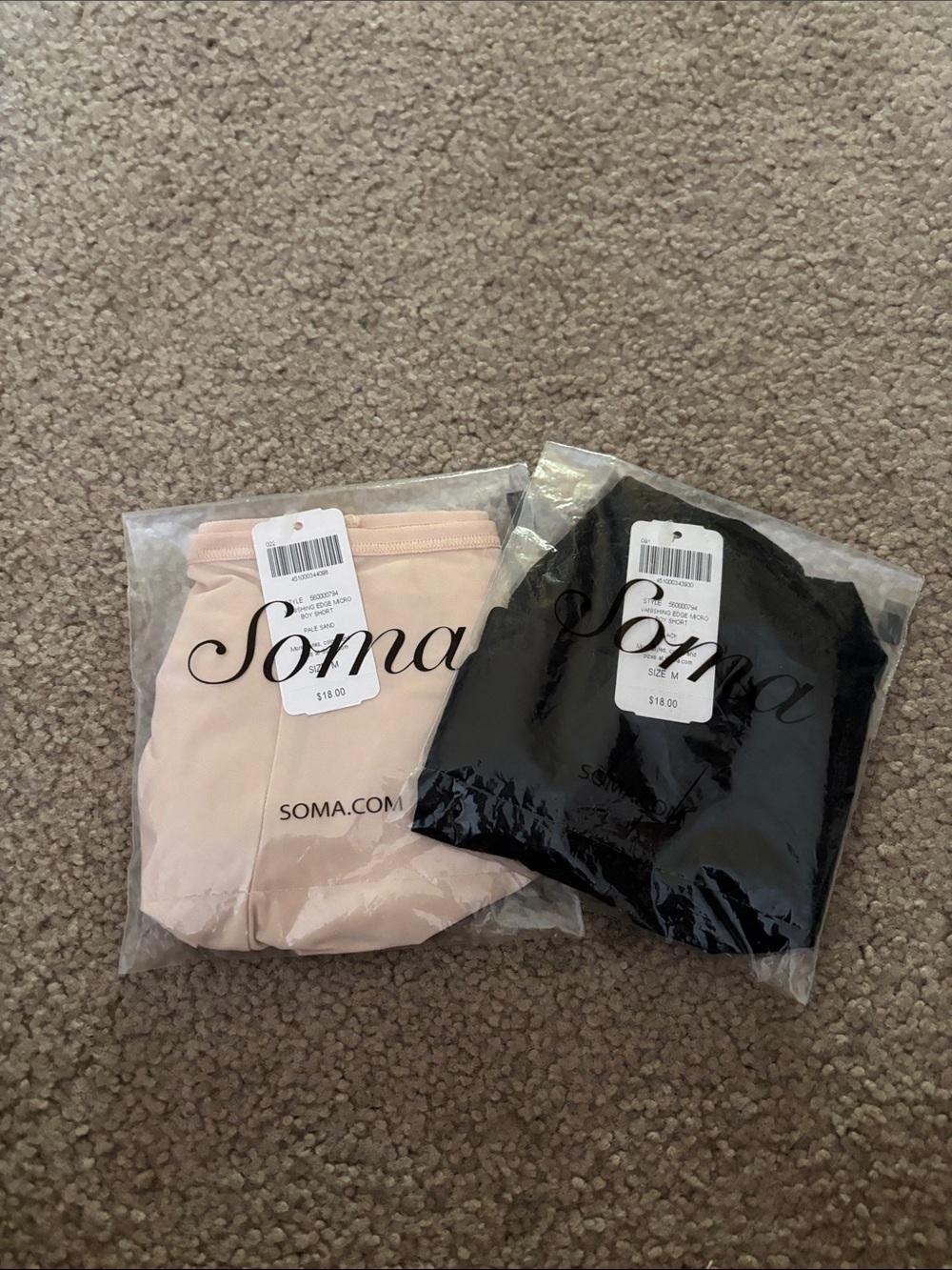 Soma women’s Vanishing Edge Micro Short boy short size medium